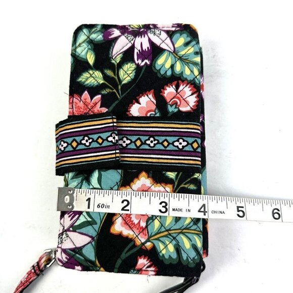 Vera Bradley Iconic Wallet Wristlet Combo Vines Floral Quilted Clutch New - Picture 10 of 10